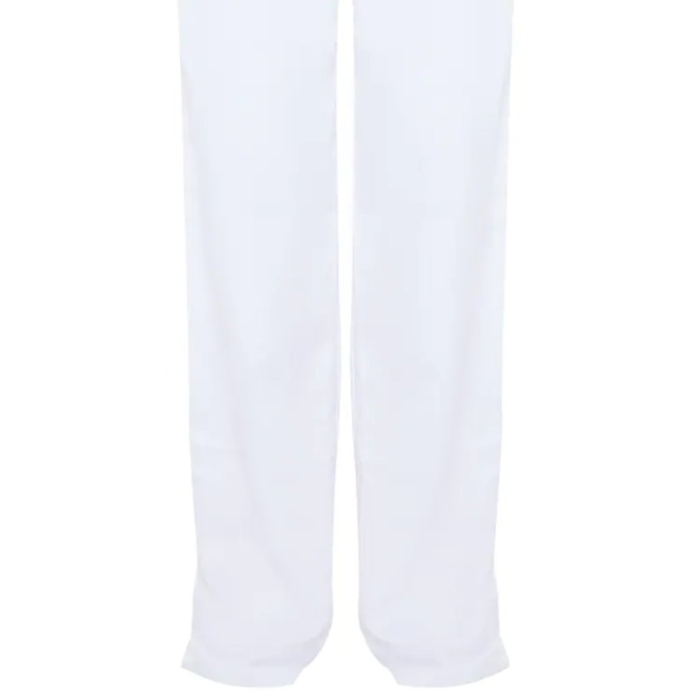 NWT PrettyLittleThing Sheer White Wide Leg Pants - Picture 6 of 11